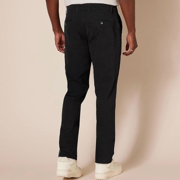 NEW Amazon Essentials Men's 34W x 30L Black Slim-Fit Casual Stretch Chino Pant - Picture 5 of 9
